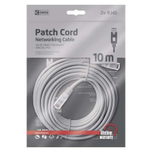 Kabelis EMOS RJ-45 M, RJ-45 M, 10m, pilkas S9126 Kabelis EMOS RJ-45 M, RJ-45 M, 10m, pilkas S9126
