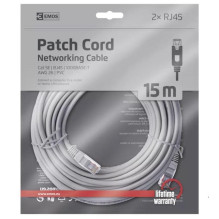 Kabelis EMOS RJ-45 M, RJ-45 M, 15m, pilkas S9127 Kabelis EMOS RJ-45 M, RJ-45 M, 15m, pilkas S9127