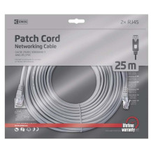 Kabelis EMOS RJ-45 M, RJ-45 M, 25m, pilkas S9130 Kabelis EMOS RJ-45 M, RJ-45 M, 25m, pilkas S9130