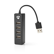 USB hub 4-port USB 2.0, black