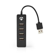 USB hub 4-port USB 2.0, black USB hub 4-port USB 2.0, black
