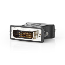 Adapter DVI-VGA DVI-D 24+1-PIN, black Adapter DVI-VGA DVI-D 24+1-PIN, black