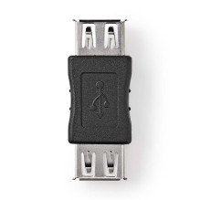 Adapter USB 2.0 A-A, black