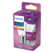 Lemputė Philips LED, P45, E27, 4,3 W, 470 lm, 2700 K