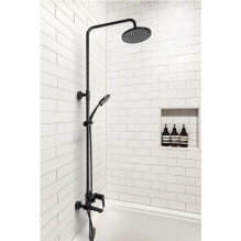 Shower set with faucet Invena Dokos AU-19-B04-V