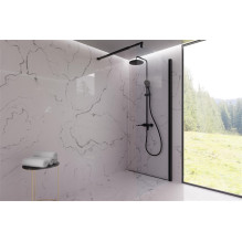 Shower set with faucet Invena Dokos AU-19-B04-V