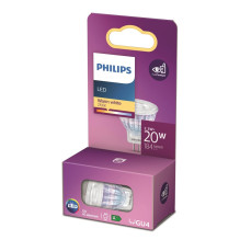 LED lemputė PHILIPS, MR11, GU4, 2,3 W, 200 lm, 2700 K LED lemputė PHILIPS, MR11, GU4, 2,3 W, 200 lm, 2700 K