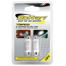 Lemtupės 4 baltų LED Torpedo, 2 vnt Lemtupės 4 baltų LED Torpedo, 2 vnt