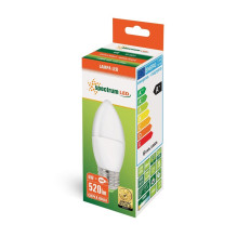 Lemputė Spectrum LED, B35, E27, 6W, 520LM, 3000K