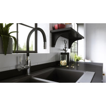 Kitchen mixer Ferro Zorba BZR4B, black / chrome Kitchen mixer Ferro Zorba BZR4B, black / chrome