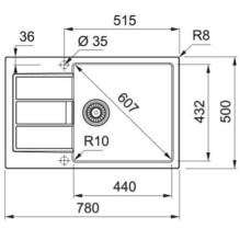 SINK TECTONITE SIRIUS 143.0590.223 GREY