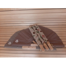 Pirties vėduoklė, juodalksnio, 50 x 100 cm, įvairių spalvų