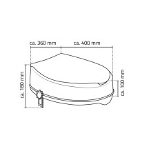 TOILET RISER SEAT SAM WHITE TOILET RISER SEAT SAM WHITE