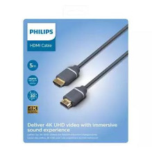 Laidas PHILIPS HDMI M, HDMI M, 5m, pilkas SWV5650G / 00 Laidas PHILIPS HDMI M, HDMI M, 5m, pilkas SWV5650G / 00