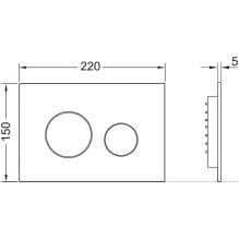 Plokštelė wc nuleid 9240920 Loop balt Plokštelė wc nuleid 9240920 Loop balt
