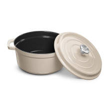 Pot Grand feu FEUMWHITE, 24 cm x 24 cm x 10.5 cm, 3.5 l