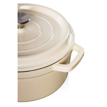 Pot Grand feu FEUMWHITE, 24 cm x 24 cm x 10.5 cm, 3.5 l