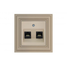 IKL-002-01.R / ONC COMPUTER SOCKET 2XRJ45 IKL-002-01.R / ONC COMPUTER SOCKET 2XRJ45