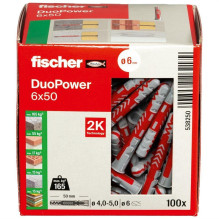 Pin Fischer DuoPower, 50 mm x 6 mm, 100 Pin Fischer DuoPower, 50 mm x 6 mm, 100