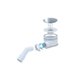 LOW SIPHON FOR SHOWER TRAY 90MM CHROME LOW SIPHON FOR SHOWER TRAY 90MM CHROME