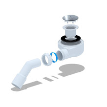 LOW SIPHON FOR SHOWER TRAY 50MM CHROME LOW SIPHON FOR SHOWER TRAY 50MM CHROME