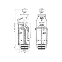 LOWER MECHANISM METALLIC BUTTON 3 / 6L LOWER MECHANISM METALLIC BUTTON 3 / 6L