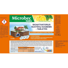 Bioaktivatorius nuotėkų duobėms tabletės, 3vnt Bioaktivatorius nuotėkų duobėms tabletės, 3vnt