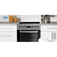 Electric stove with electric oven Beko FSM57300GX