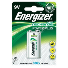 Įkraunamas elementas ENERGIZER 9V, 175 mAh Įkraunamas elementas ENERGIZER 9V, 175 mAh