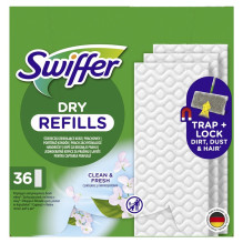 Swiffer Sweeper Sausos Grindų Šluostės, 36 vnt Swiffer Sweeper Sausos Grindų Šluostės, 36 vnt