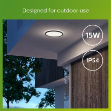 SUPERSLIM CEILING SSW 15W 40K BLACK IP54 SUPERSLIM CEILING SSW 15W 40K BLACK IP54