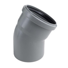 Soil&amp;waste bend 75x15 grey