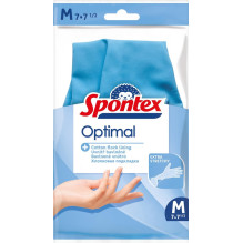 Latekso pirštinės Spontex Optimal, M, mėlyna, 1 pora