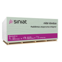 PLASTERBOARD GKBI NIDA WATER 12.5X1200X2600 PLASTERBOARD GKBI NIDA WATER 12.5X1200X2600