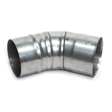 Kaminų alkūnė WADEX 115, D100 mm 45°