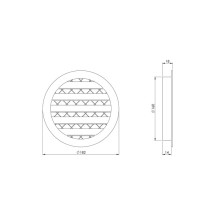 ALUMINIUM ALLOY VENTGRIL D160 BLACK ALUMINIUM ALLOY VENTGRIL D160 BLACK