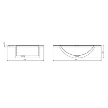 Praustuvė DEFTRANS PLAN 1724, 800×440 mm Praustuvė DEFTRANS PLAN 1724, 800×440 mm