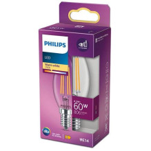 Light bulb Philips LED, B35, E14, 6.5 W, 806 lm, 2700 K Light bulb Philips LED, B35, E14, 6.5 W, 806 lm, 2700 K