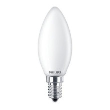 Light bulb Philips LED, B35, E14, 6.5 W, 806 lm, 2700 K