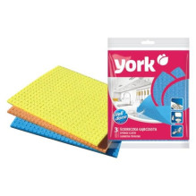 Drėgnų šluosčių komplektas York, 3 vnt., 17,5 x 15,5 cm