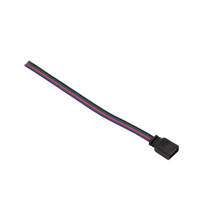 JUNGTIS RGB LED JUOSTAI SU PIN LIZDAS