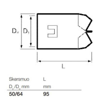 Drenažo vamzdžių aklė Wavin, Ø 50 mm