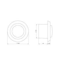 DIFFUSER ALL-PURPOSE PLASTIC, D125,WHITE