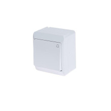 LIGHT BUTTON HERMES 0337-02 WHITE