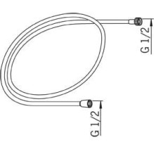 Oras Sensiva Shower Hose 1 / 2'' 241020 Oras Sensiva Shower Hose 1 / 2'' 241020