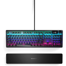 Klaviatūra Steelseries Apex 5 Hybrid Blue, anglų (US), juoda