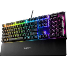 Klaviatūra Steelseries Apex 5 Hybrid Blue, anglų (US), juoda