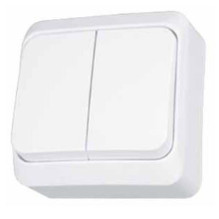 SWITCH WHITE 1-POLE 2-CIRCUITS