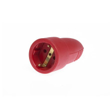 SOCKET KUMMI IP44 PUNANE