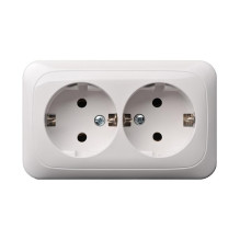 DOUBLE SCHUKO WHITE PKL 16-005